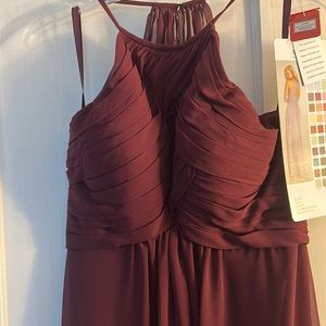Morilee Bridesmaids Dress. Unaltered, never worn. Size 8. color Bordeaux